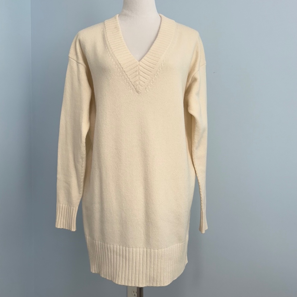 Athleta Women’s Wool/cashmere Oversized Ivory Pullover Sweater Size S